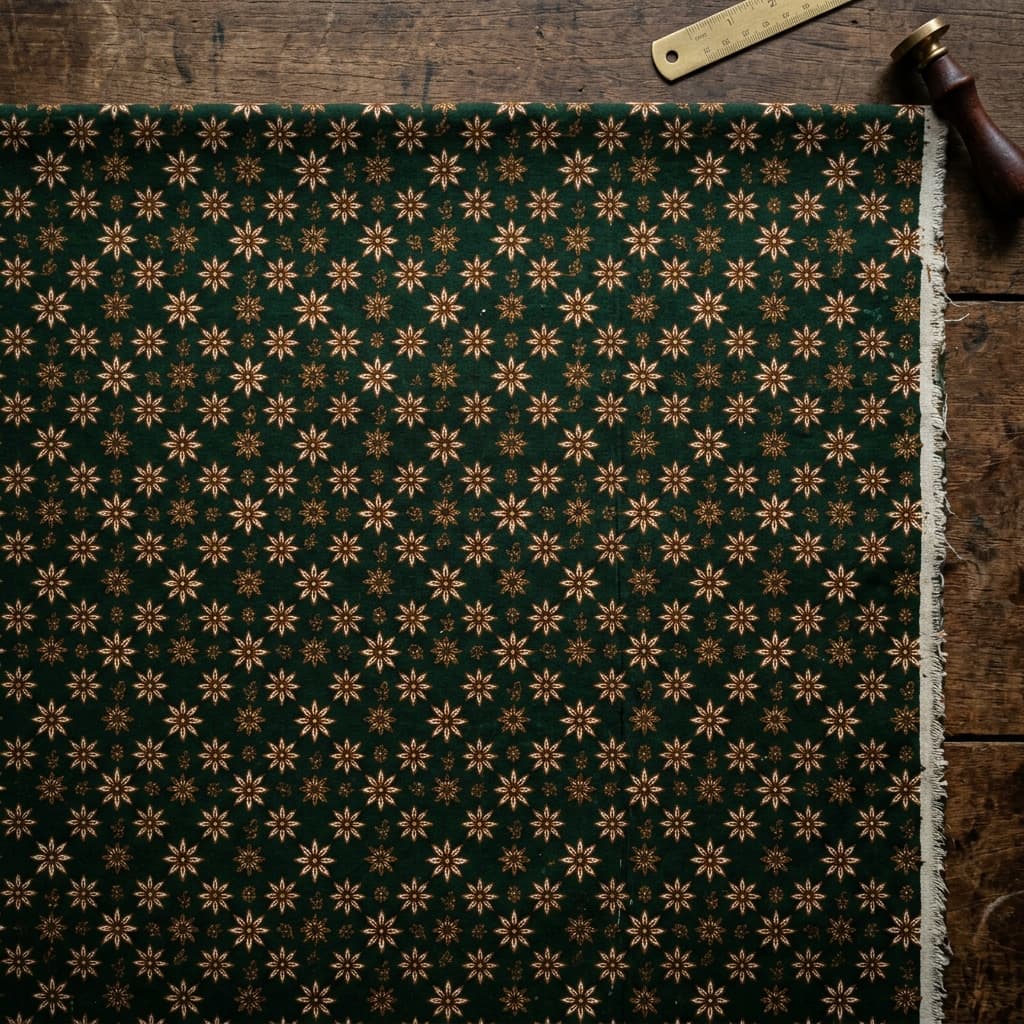 Kain batik Truntum motif bintang hijau – koleksi batik khas Magelang Puspanyidra